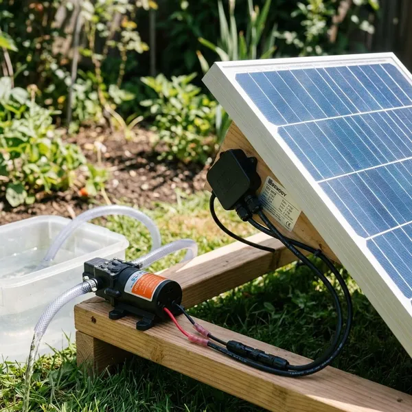 12v pumpe direkt an solarmodul