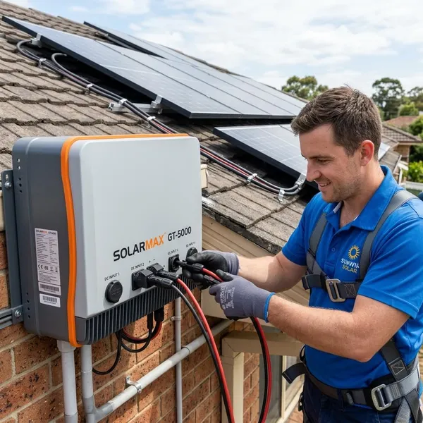 2 solarmodule mit wechselrichter verbinden