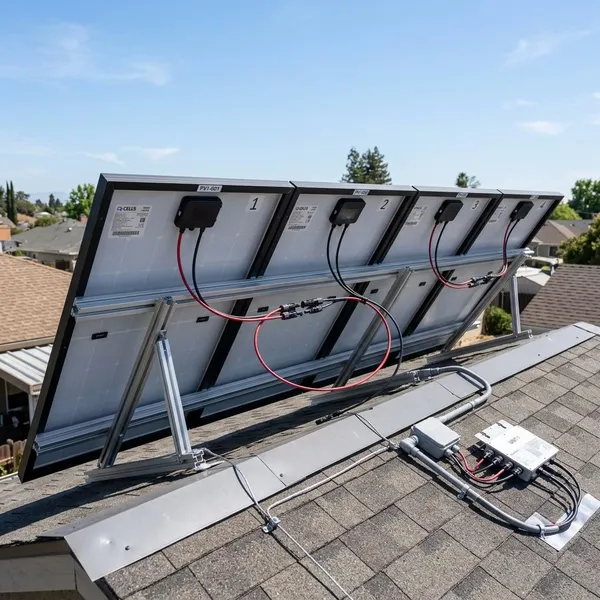 4 solarmodule verbinden