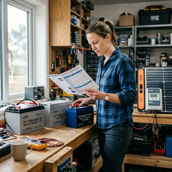 Solarmodul Batterie Laderegler und Wechselrichter