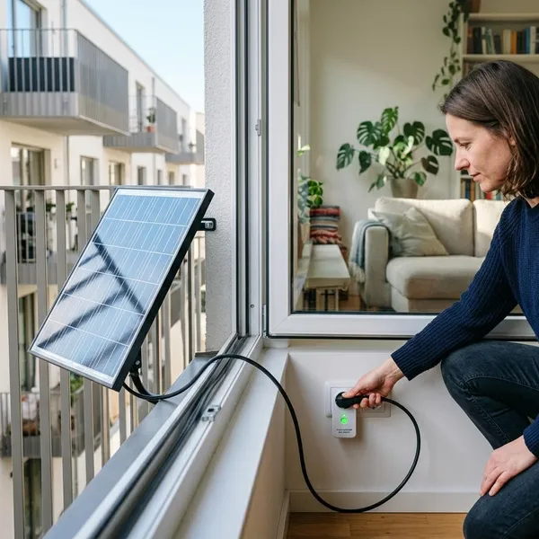 kleine solarmodule für die steckdose