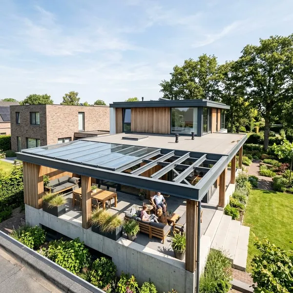 solarmodule auf terrassendach befestigen