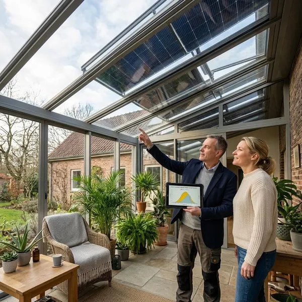 Wintergarten auf PV Eignung prüfen
