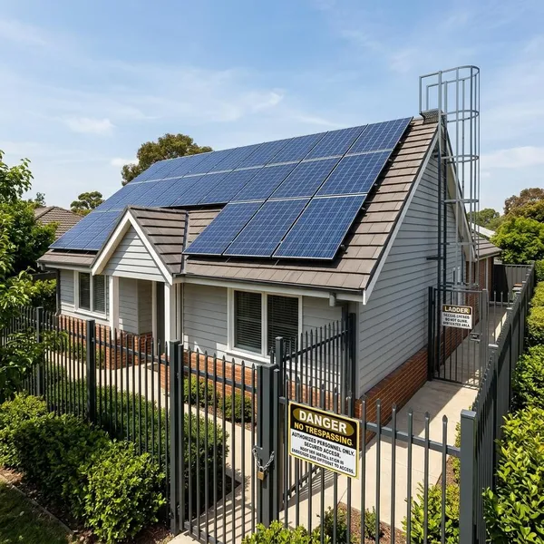 Mechanischer Diebstahlschutz für Solarmodule