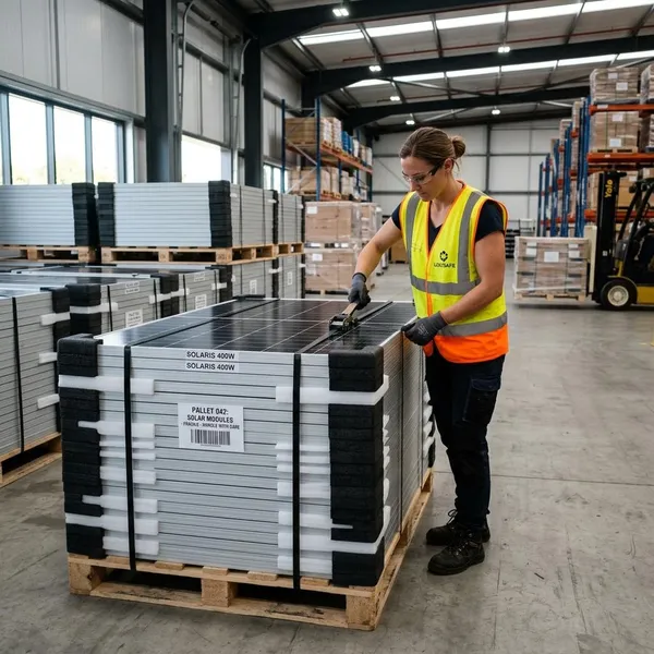 solarmodule transportieren