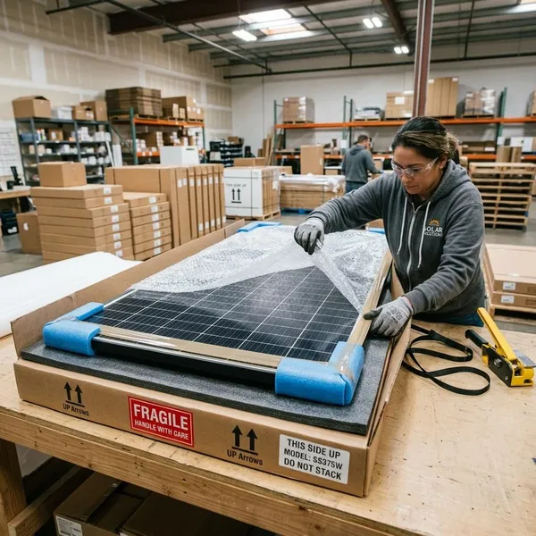 Einzelnes Solarmodul versenden